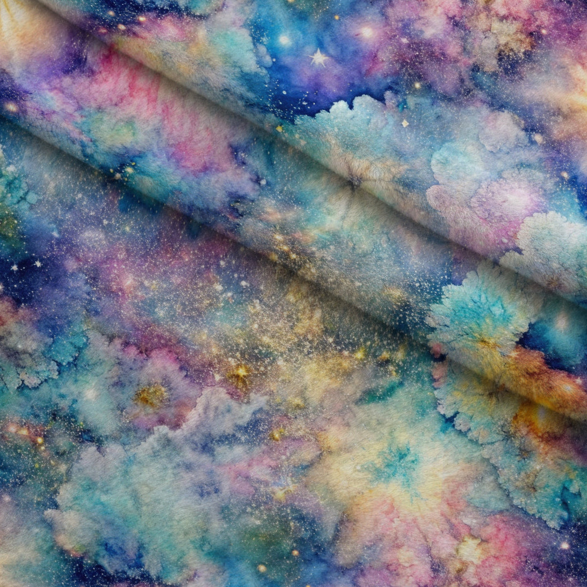 Stardust Nebula Pattern 8 Minky Fabric