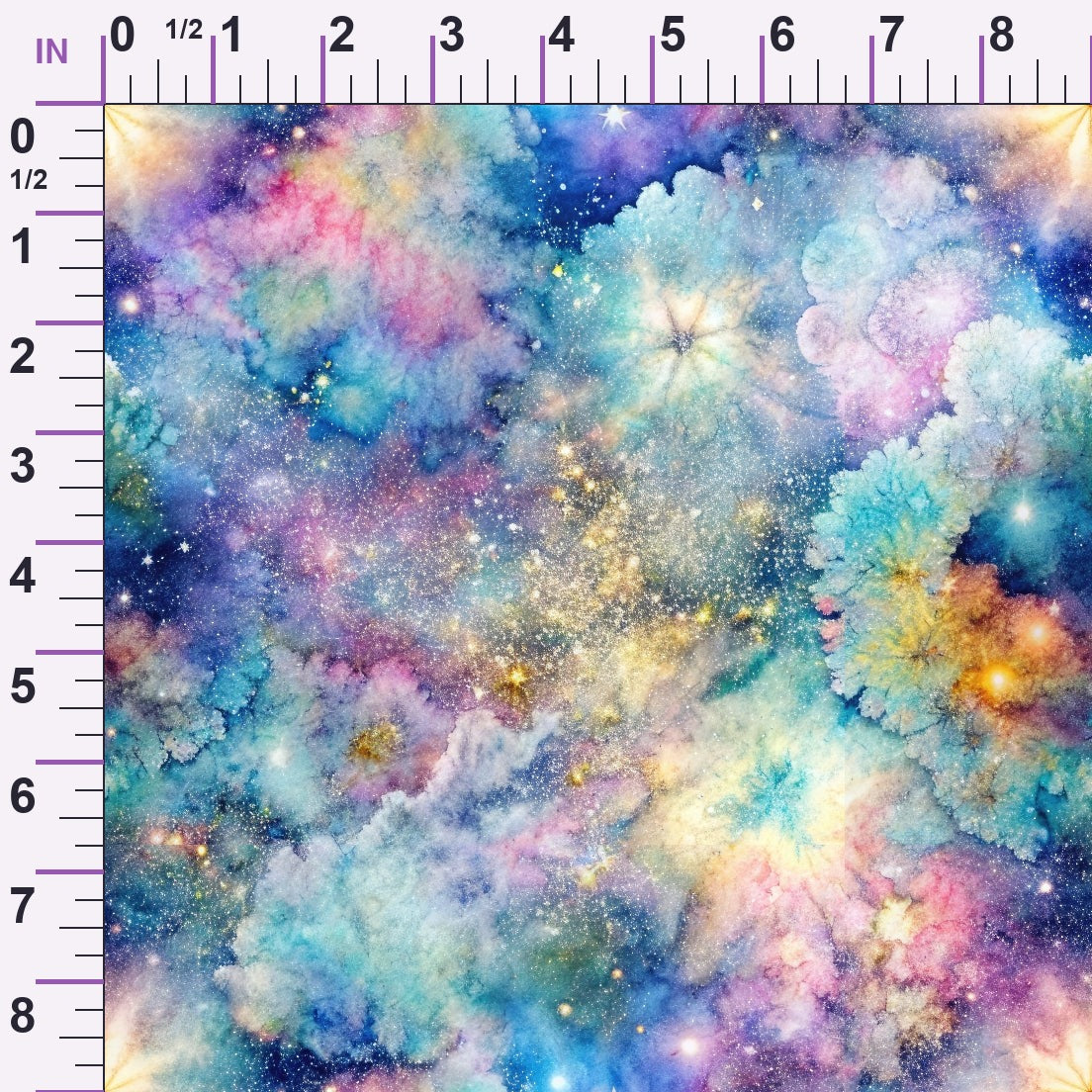 Stardust Nebula Pattern 8 Minky Fabric
