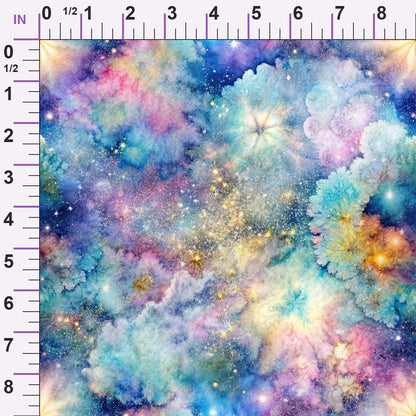 Stardust Nebula Pattern 8 Minky Fabric