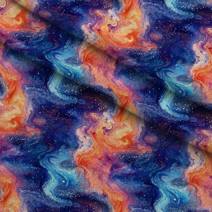 Starlit Swirls Pattern 1 Minky Fabric