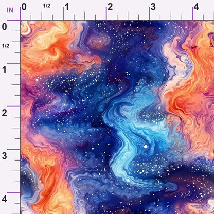 Starlit Swirls Pattern 1 Minky Fabric