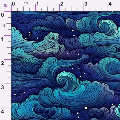 Starlit Swirls Pattern 10 Minky Fabric
