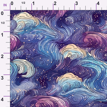 Starlit Swirls Pattern 11 Minky Fabric