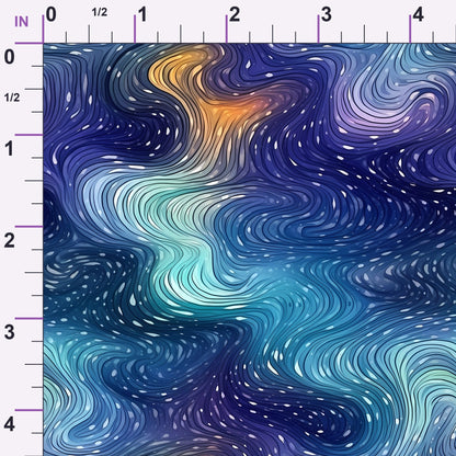 Starlit Swirls Pattern 12 Minky Fabric