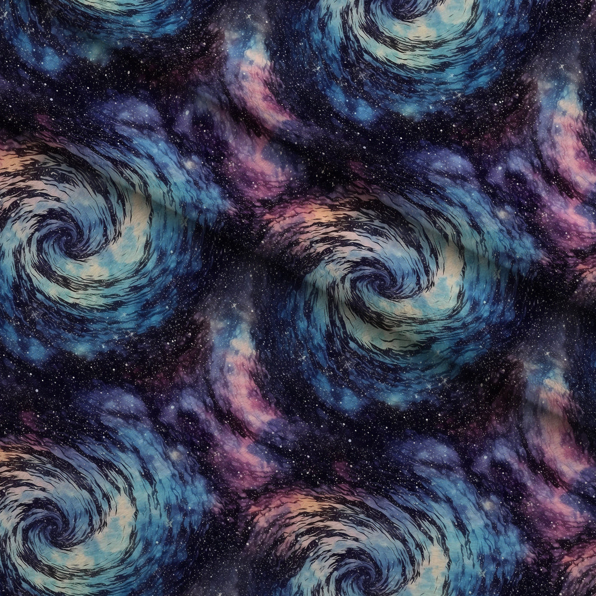 Starlit Swirls Pattern 14 Minky Fabric