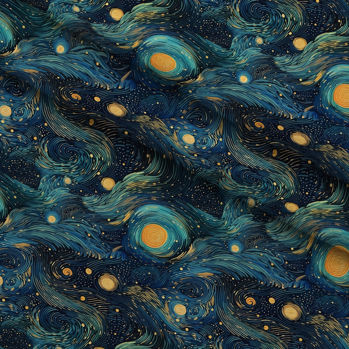 Starlit Swirls Pattern 16 Minky Fabric