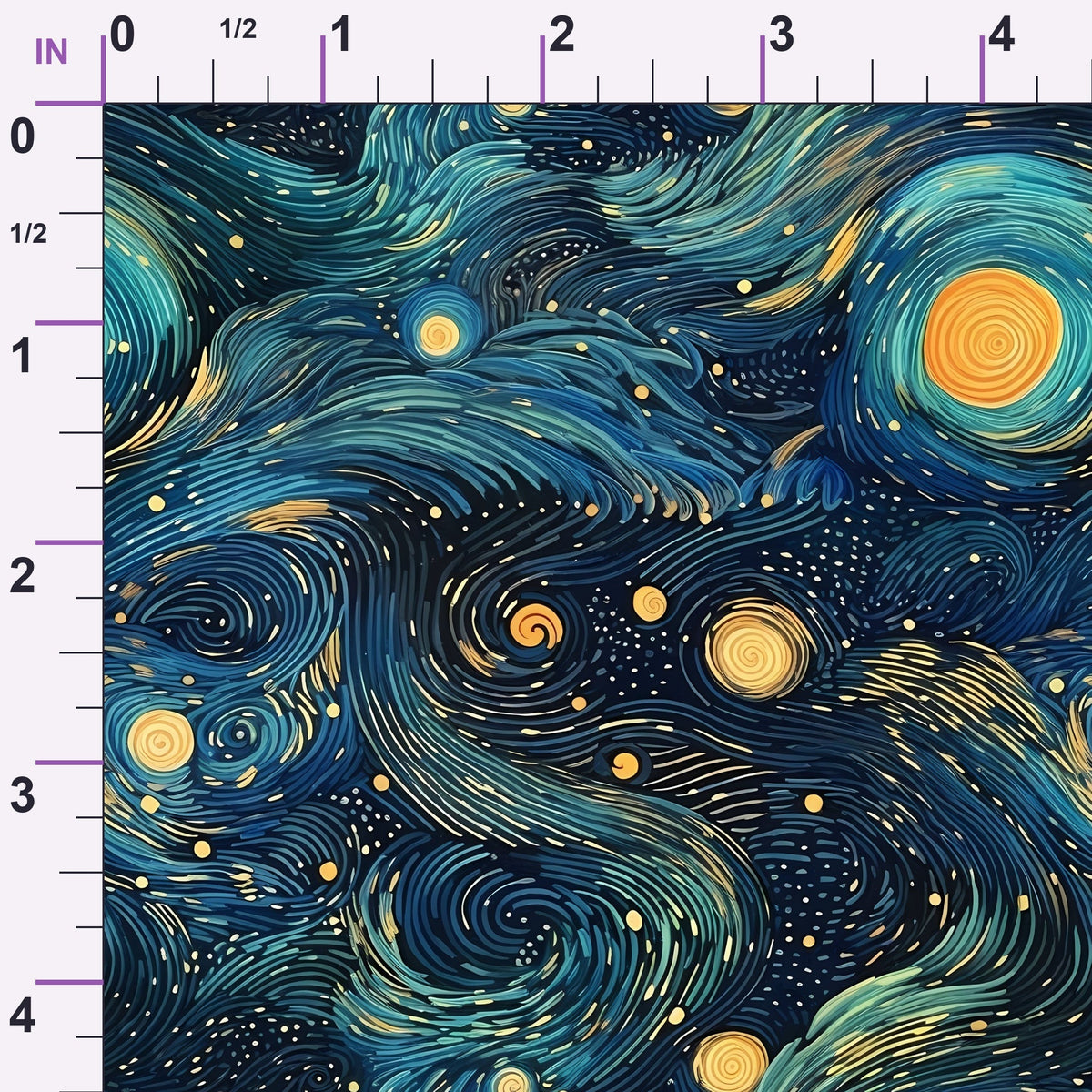 Starlit Swirls Pattern 16 Minky Fabric
