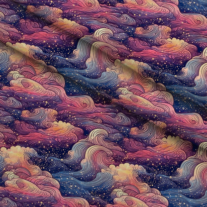 Starlit Swirls Pattern 17 Minky Fabric