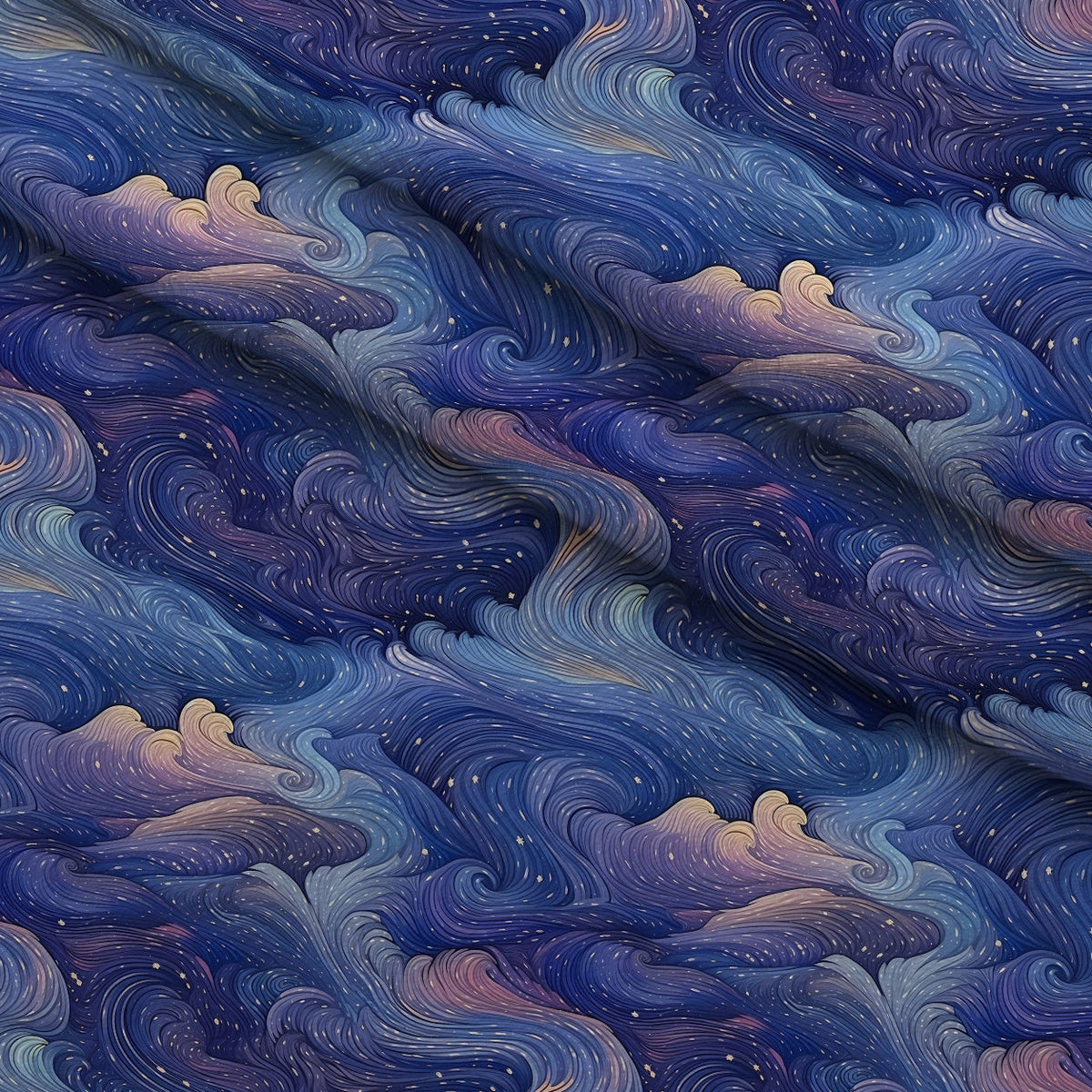 Starlit Swirls Pattern 6 Minky Fabric