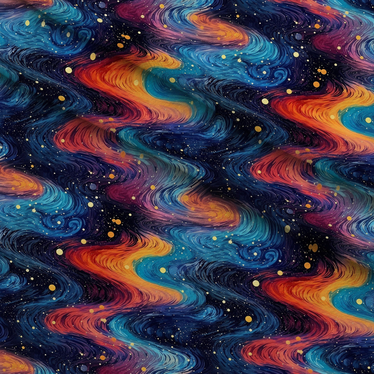 Starlit Swirls Pattern 7 Minky Fabric