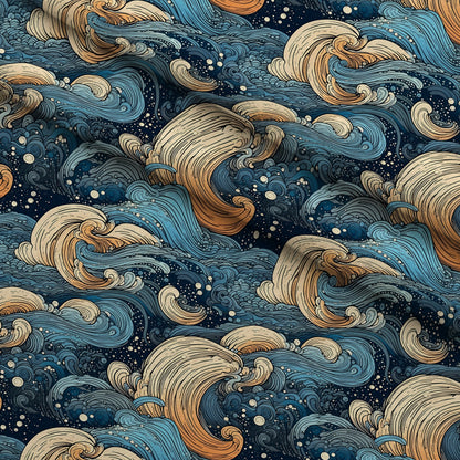 Starlit Swirls Pattern 8 Minky Fabric