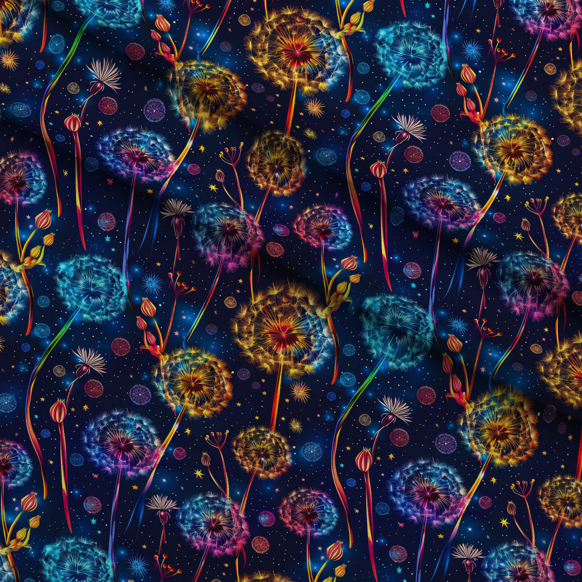 Starlit Wishes Pattern 4 Minky Fabric