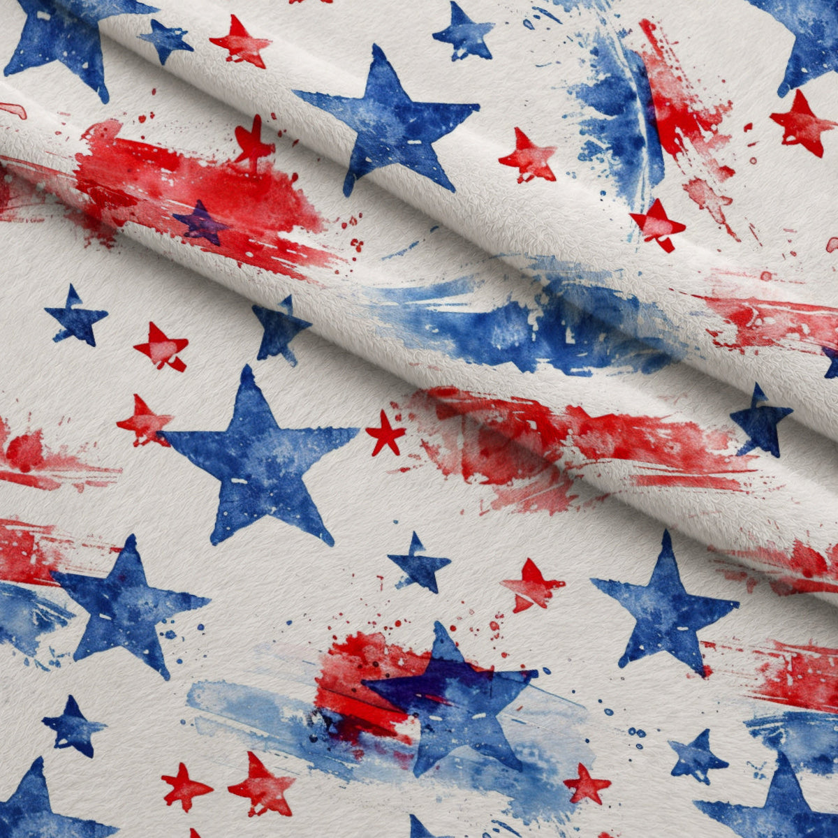 Stars and Stripes Pattern 10 Minky Fabric