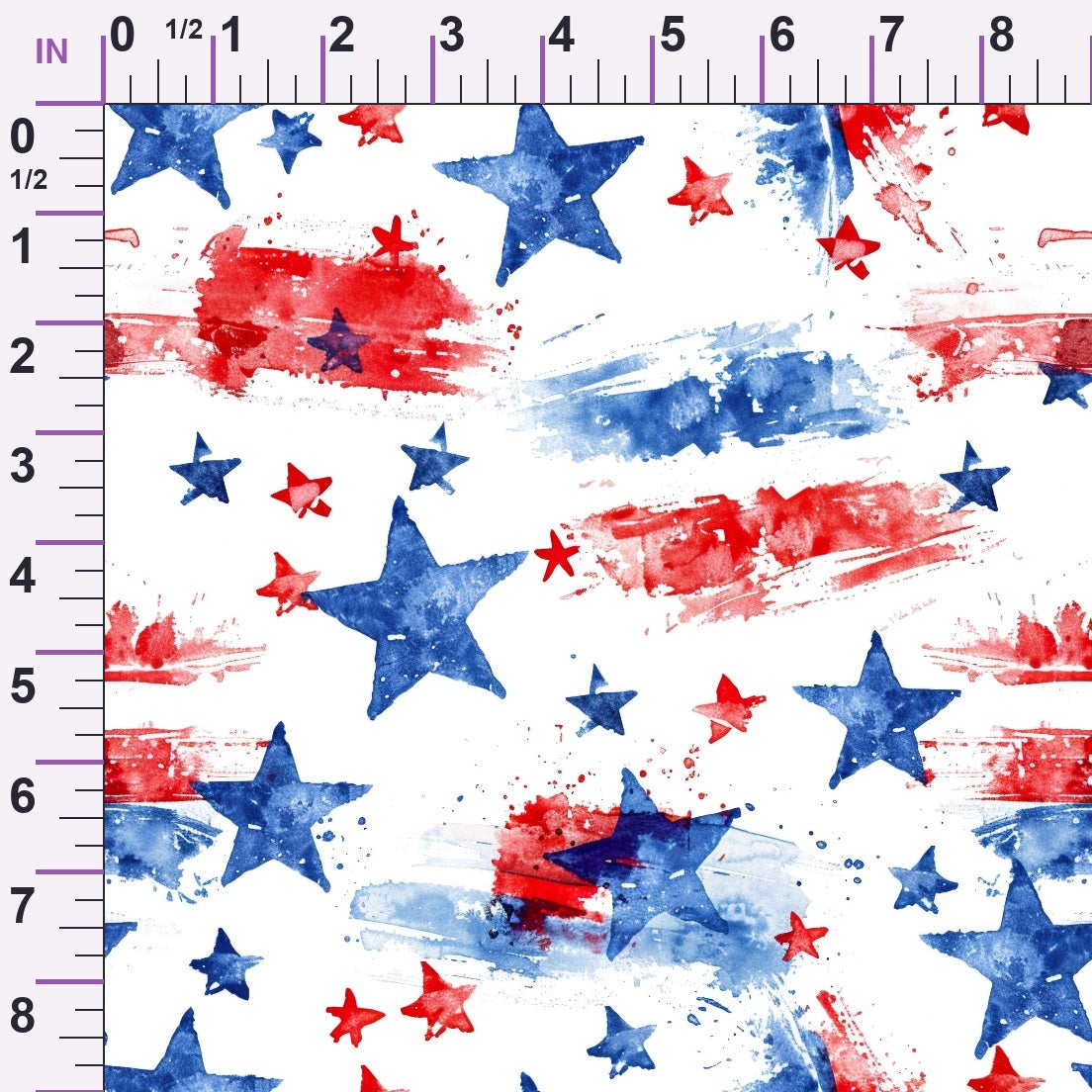Stars and Stripes Pattern 10 Minky Fabric