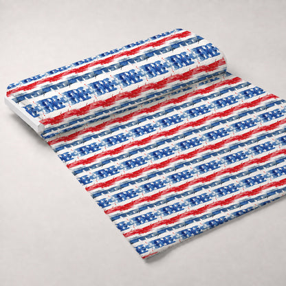 Stars and Stripes Pattern 11 Minky Fabric