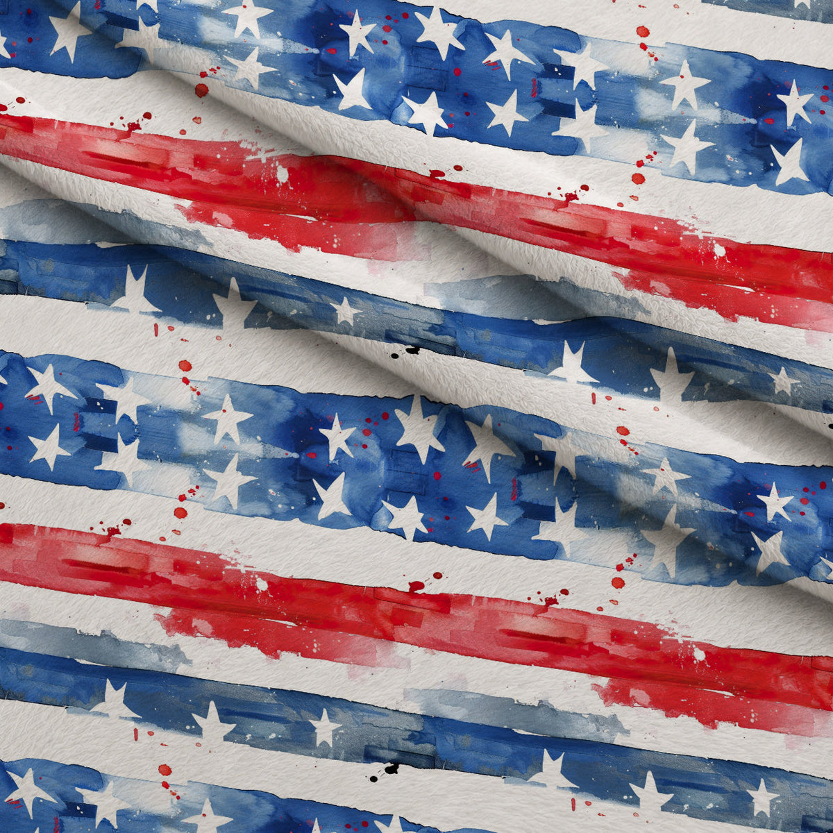 Stars and Stripes Pattern 11 Minky Fabric