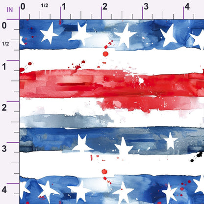 Stars and Stripes Pattern 11 Minky Fabric