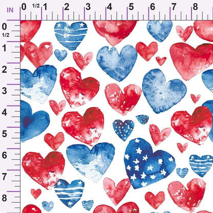 Stars and Stripes Pattern 13 Minky Fabric