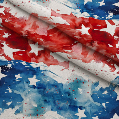 Stars and Stripes Pattern 16 Minky Fabric