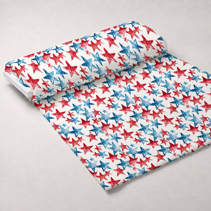 Stars and Stripes Pattern 17 Minky Fabric