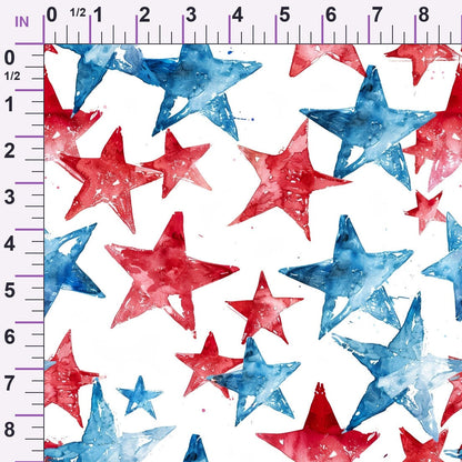 Stars and Stripes Pattern 17 Minky Fabric