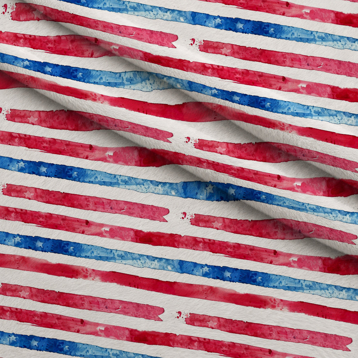 Stars and Stripes Pattern 18 Minky Fabric