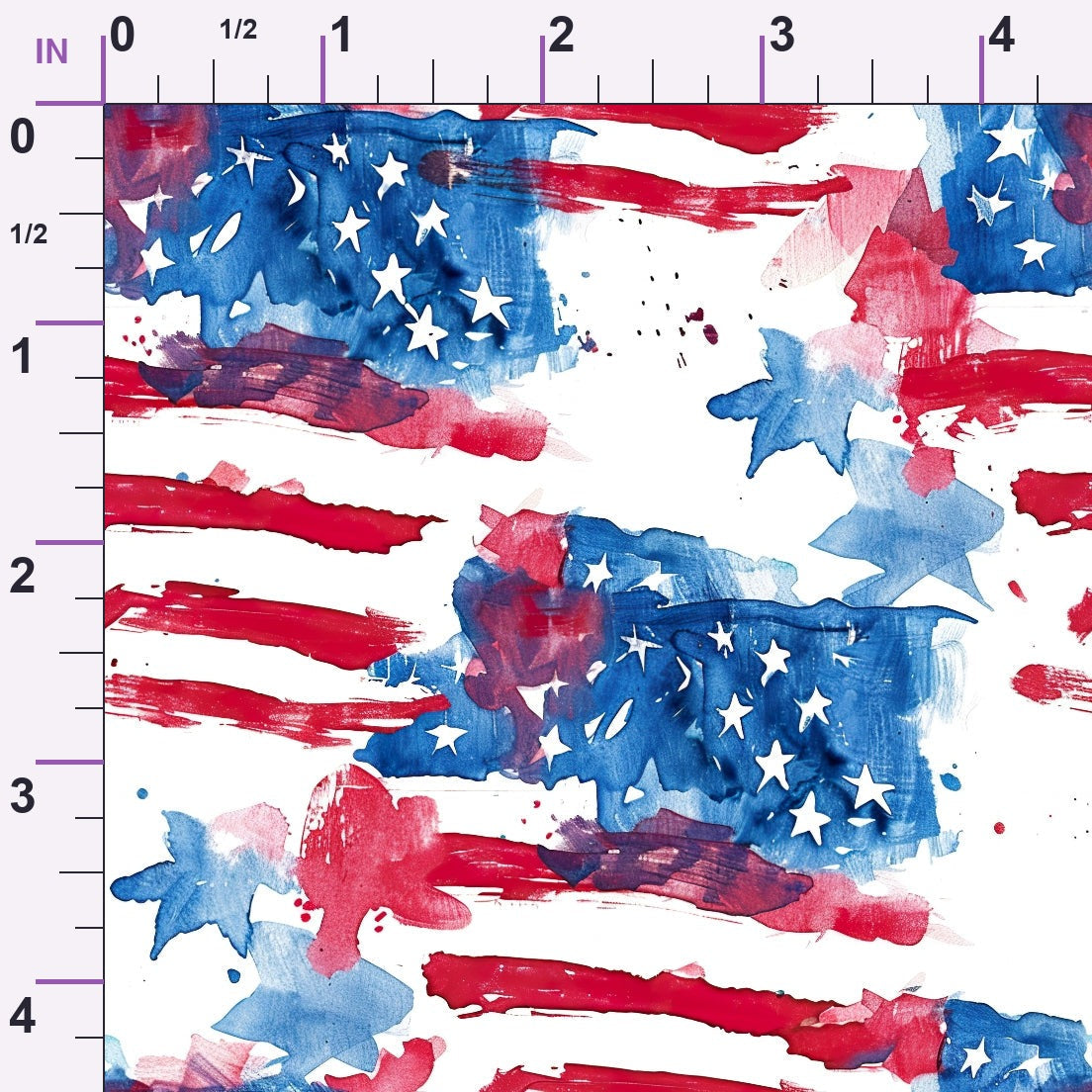 Stars and Stripes Pattern 2 Minky Fabric