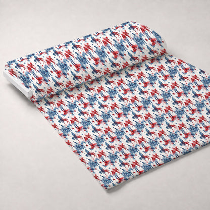 Stars and Stripes Pattern 4 Minky Fabric
