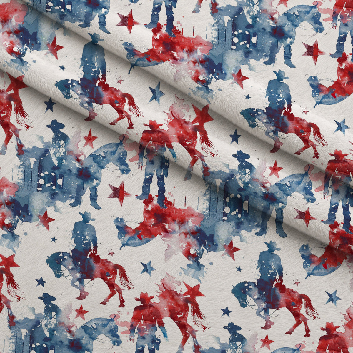 Stars and Stripes Pattern 4 Minky Fabric