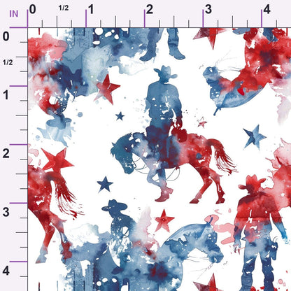 Stars and Stripes Pattern 4 Minky Fabric