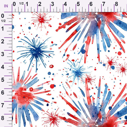 Stars and Stripes Pattern 6 Minky Fabric