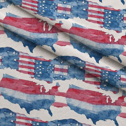 Stars and Stripes Pattern 9 Minky Fabric
