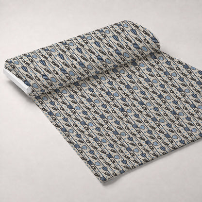 Stitched Denim Pattern 1 Minky Fabric