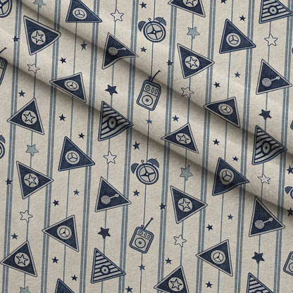 Stitched Denim Pattern 2 Minky Fabric