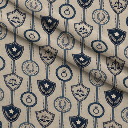 Stitched Denim Pattern 4 Minky Fabric