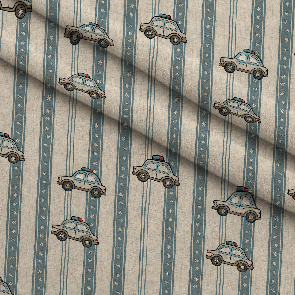 Stitched Denim Pattern 5 Minky Fabric