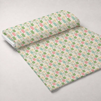 Stitched Meadow Pattern 1 Minky Fabric