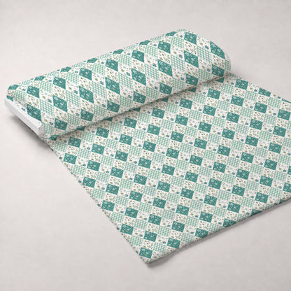 Stitched Meadow Pattern 10 Minky Fabric