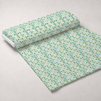 Stitched Meadow Pattern 12 Minky Fabric