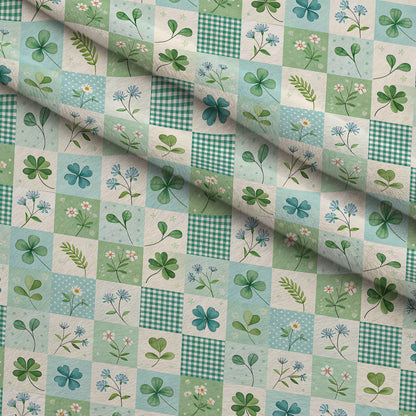 Stitched Meadow Pattern 12 Minky Fabric