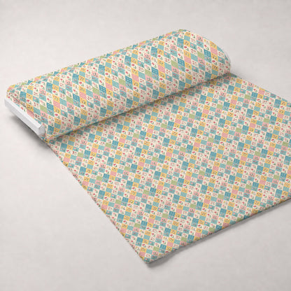 Stitched Meadow Pattern 13 Minky Fabric