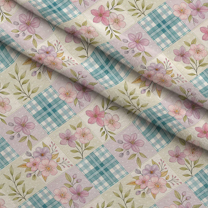 Stitched Meadow Pattern 14 Minky Fabric