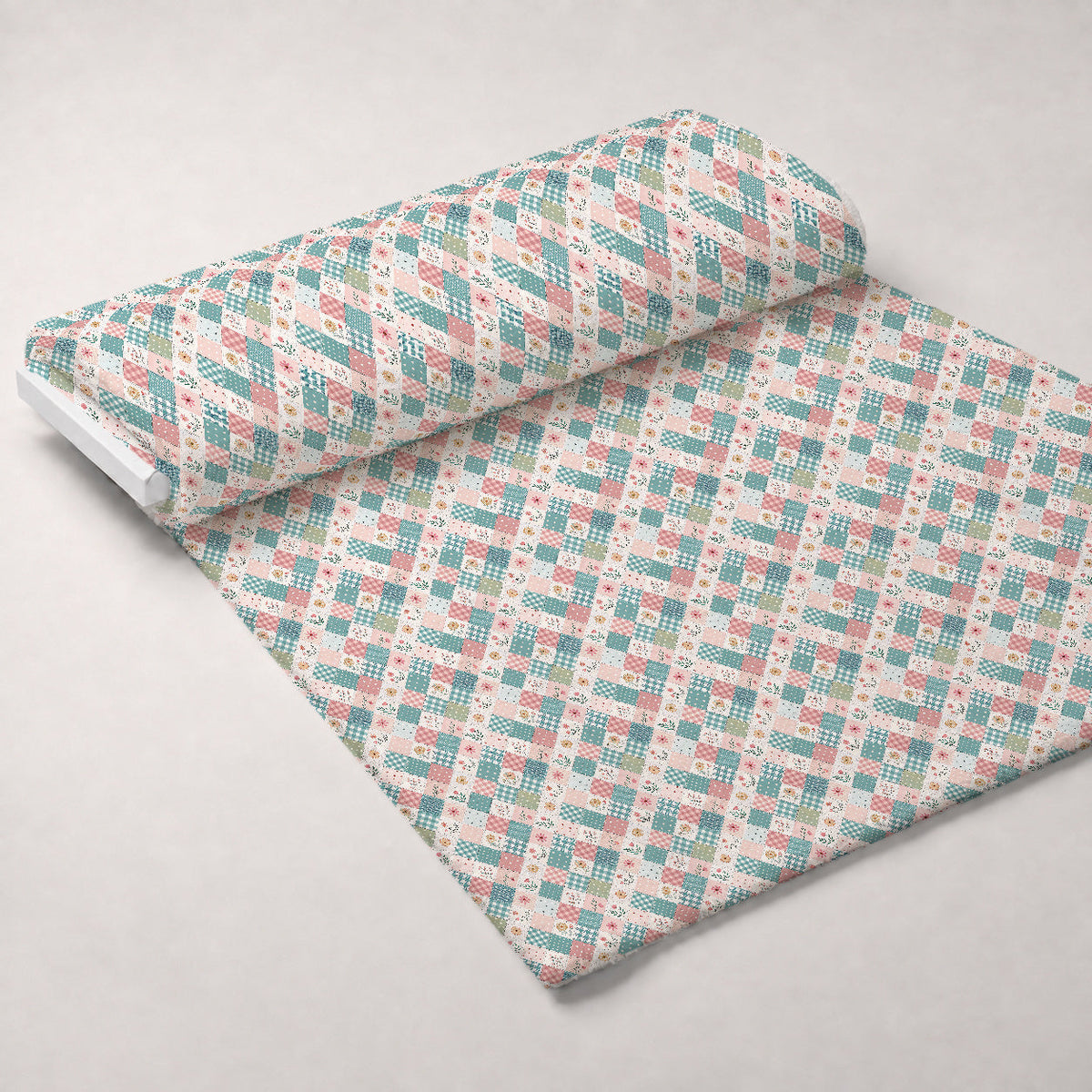 Stitched Meadow Pattern 15 Minky Fabric