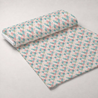 Stitched Meadow Pattern 15 Minky Fabric