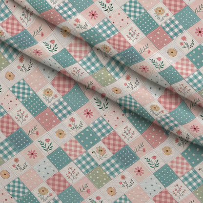 Stitched Meadow Pattern 15 Minky Fabric