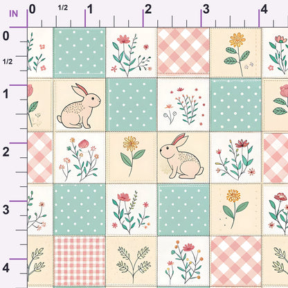 Stitched Meadow Pattern 16 Minky Fabric