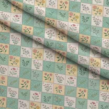 Stitched Meadow Pattern 18 Minky Fabric