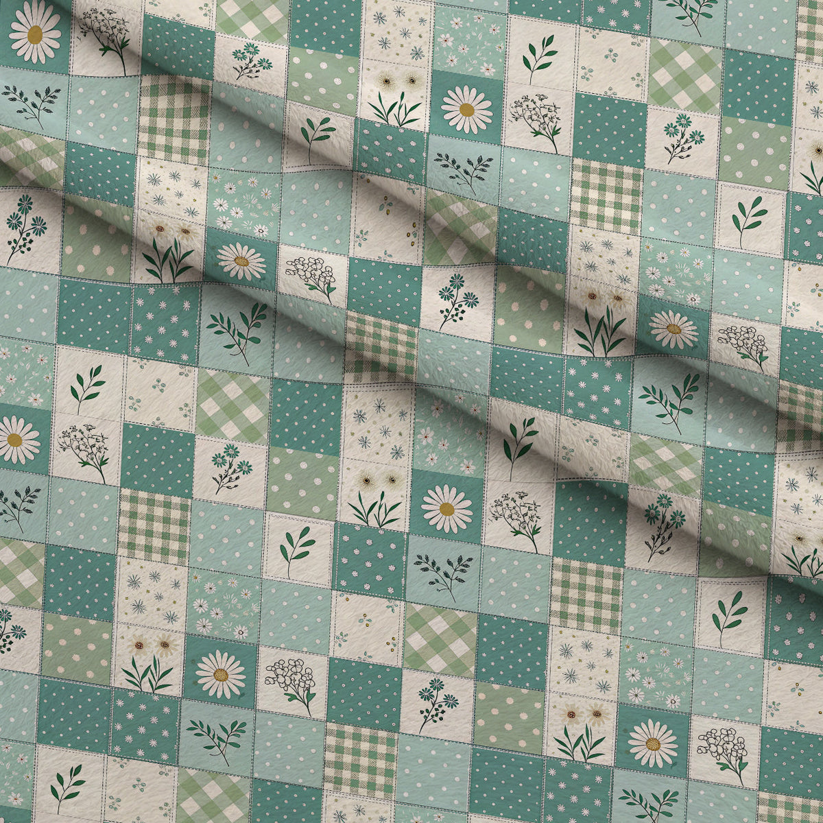 Stitched Meadow Pattern 19 Minky Fabric