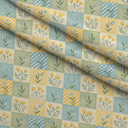 Stitched Meadow Pattern 3 Minky Fabric