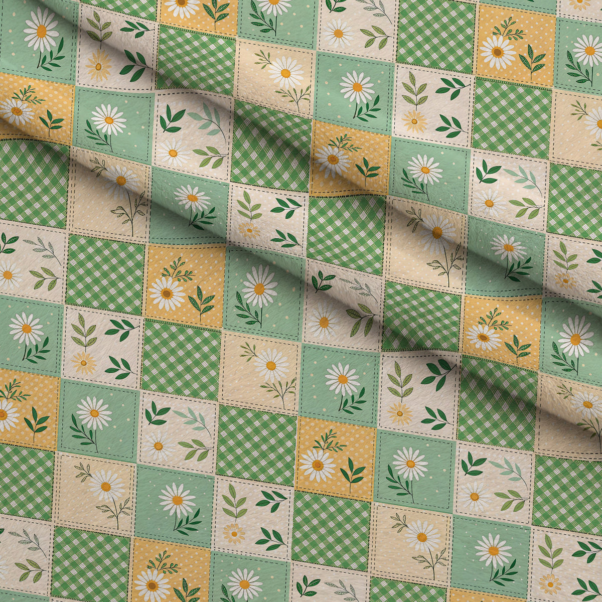 Stitched Meadow Pattern 4 Minky Fabric